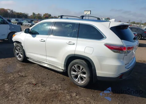 2015 Toyota Highlander Xle V6 z USA, uszkodzony, nr VIN 5TDKKRFH9FS116579